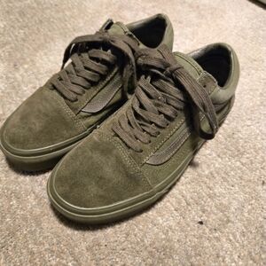 Olive Green Vans womens size 8